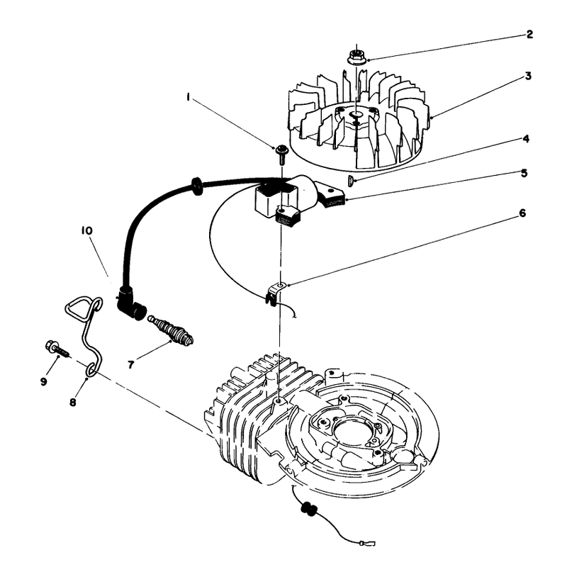 Flywheel and Magneto Assembly