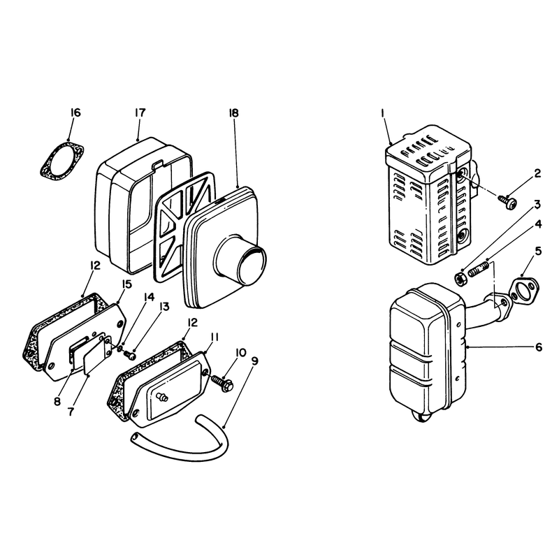 Air Cleaner & Muffler Assembly