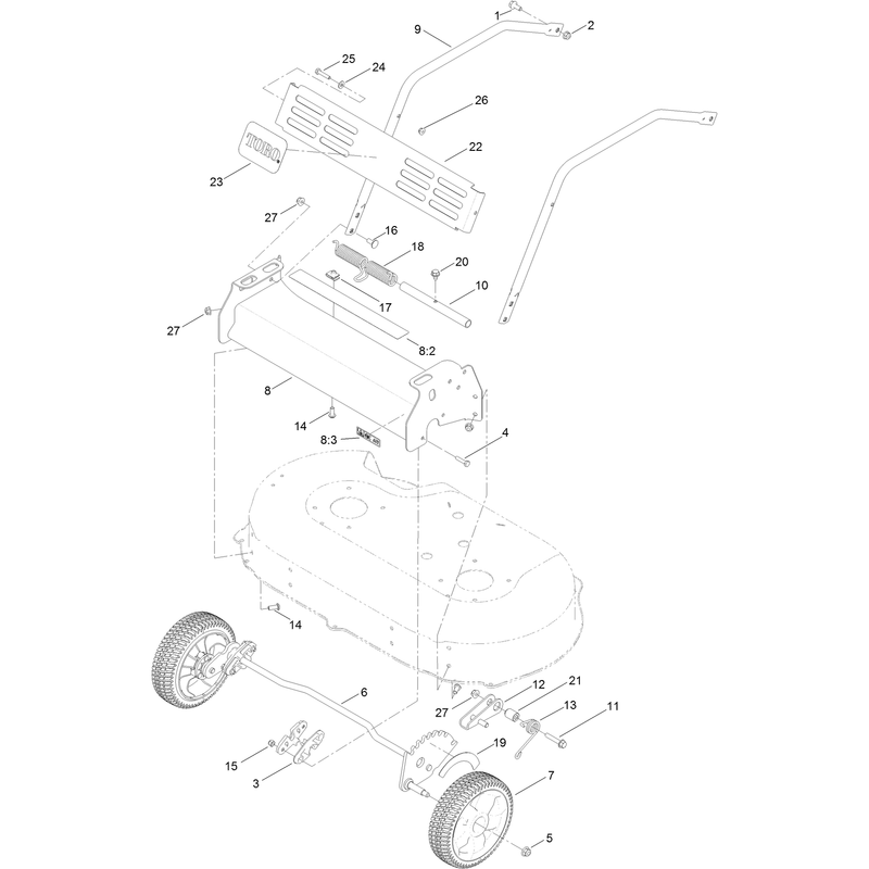 Front Bumper and Wheel Assemby