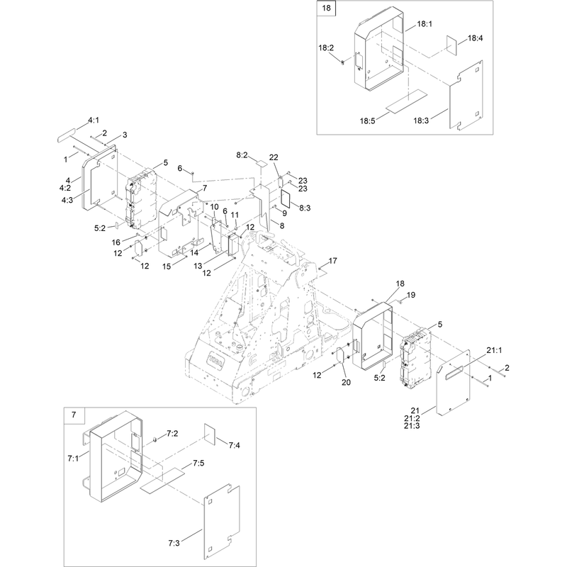 Left and Right Side Battery Assembly