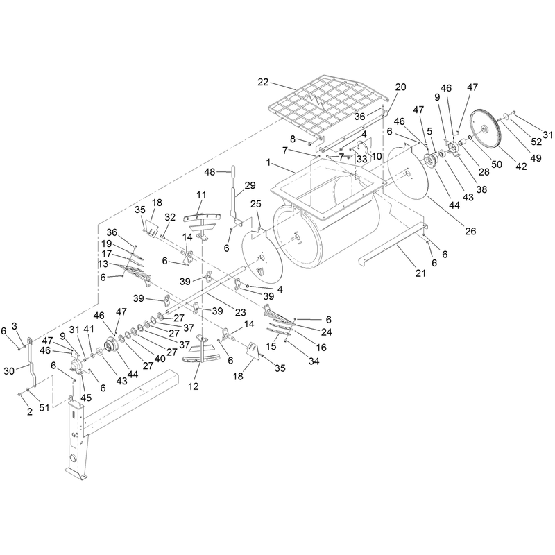 Drum and Paddle Assembly