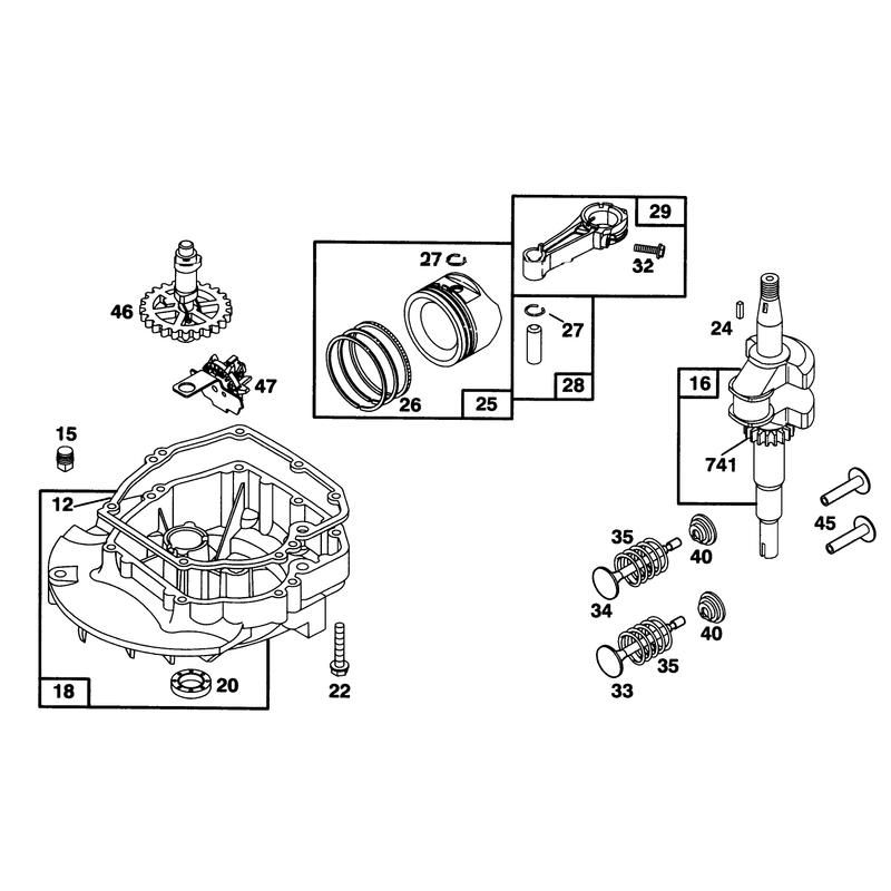 Engine Briggs and Stratton Model 127702-0645-01
