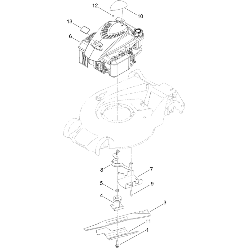 Engine and Blade Assembly