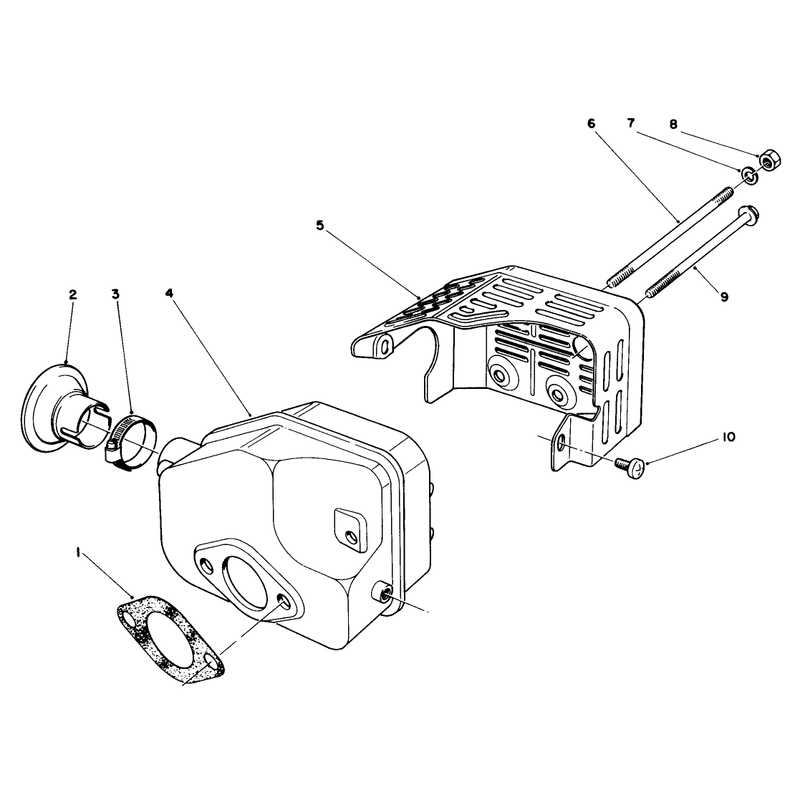 Muffler Assembly (model No. 47pk9-3)