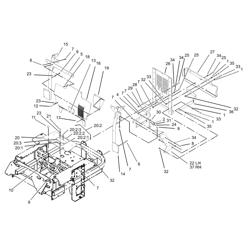 Cooling Mounting Frame Assembly
