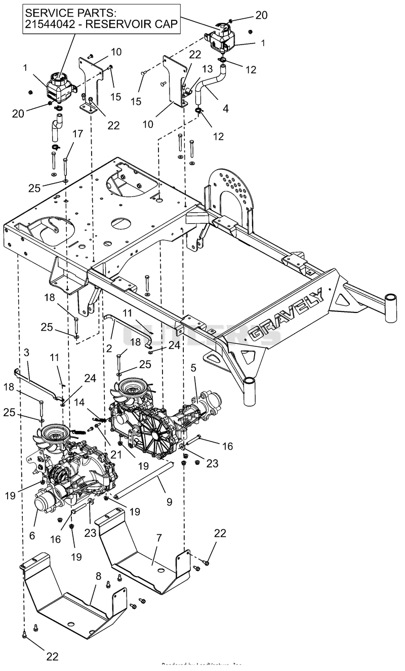 Transaxles and Guards - 48", 52", and 60"