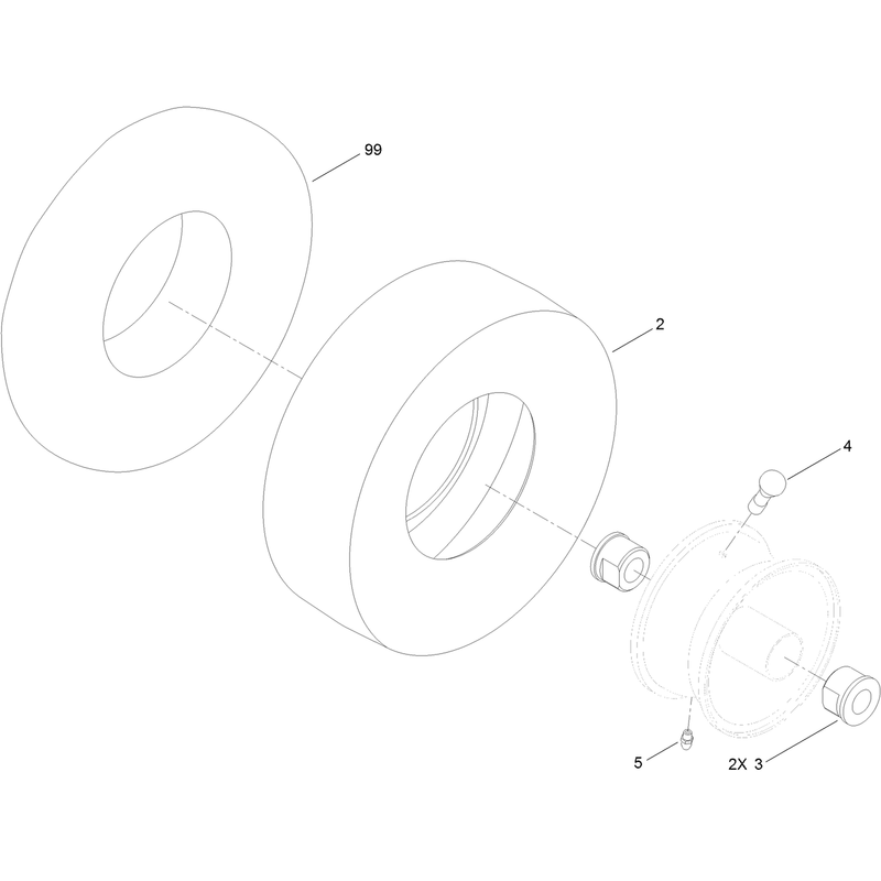 Wheel and Tire Assembly No. 115-2554