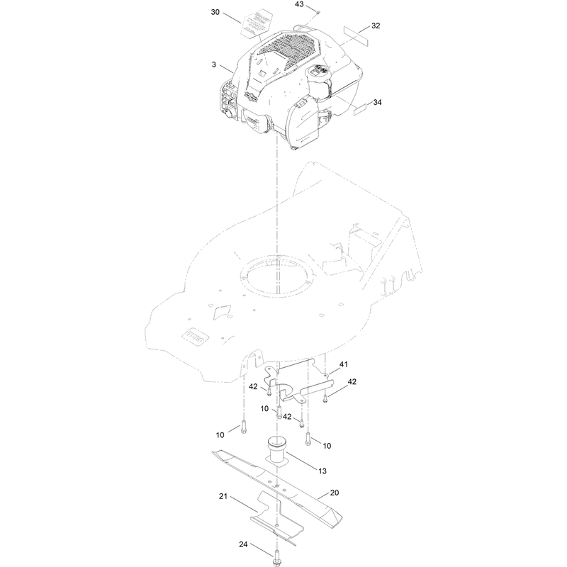 Engine and Blade Assembly