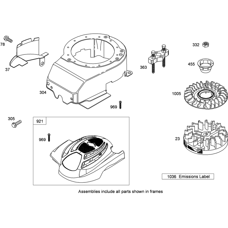 Blower Housing Assembly Briggs and Stratton 126T02-0230-B1