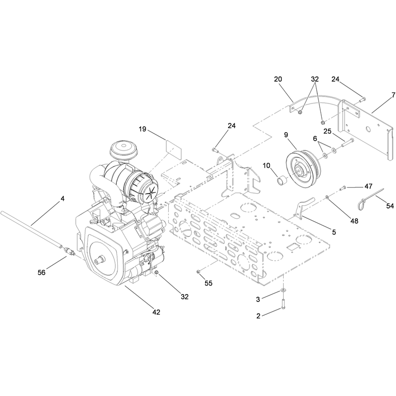 Engine and Clutch Assembly