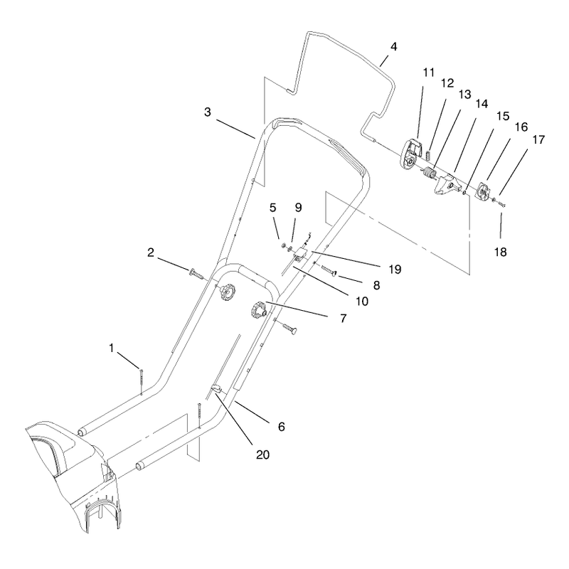 Handle Anad Controls Assembly
