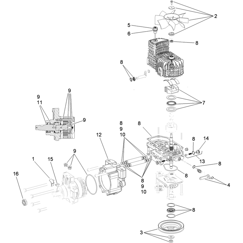 RH Hydro Assembly No. 116-1323