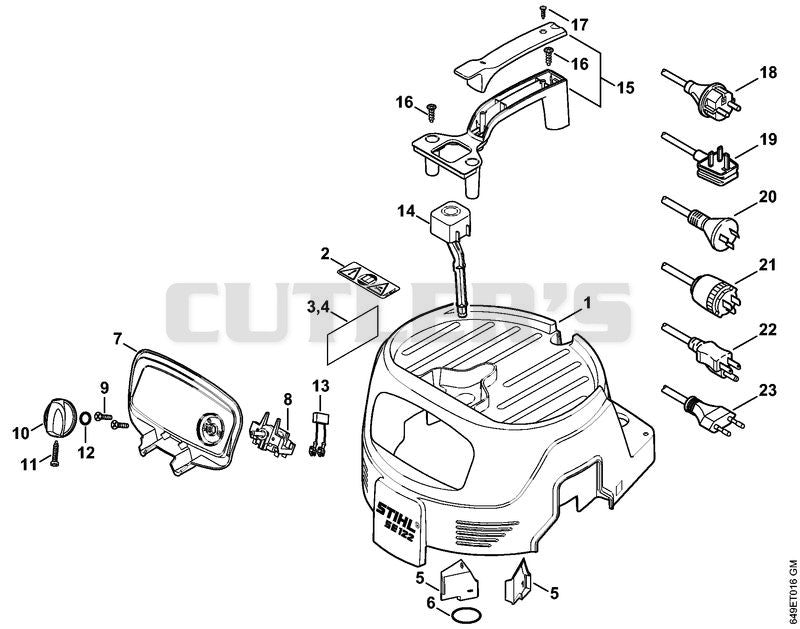 SE 122: Machine cover, Connecting cable