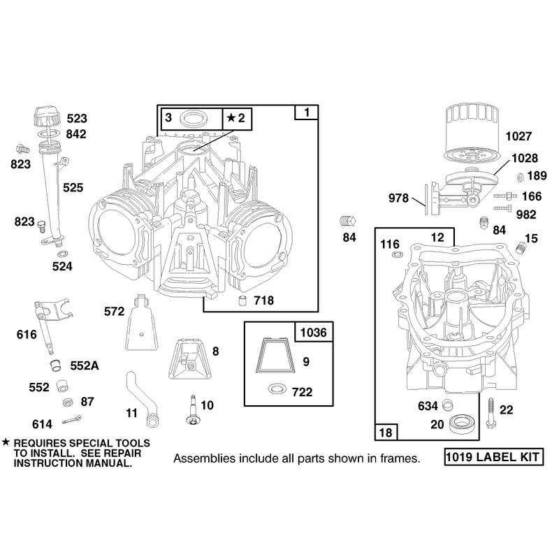 Engine Briggs and Stratton Model 303776-1188-A1