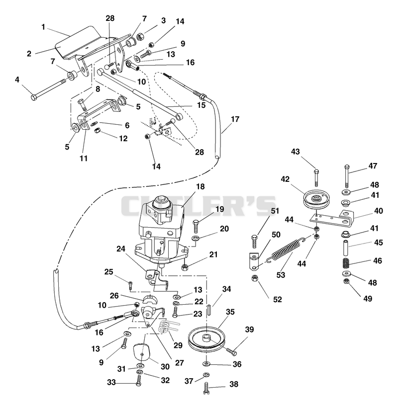 Transmission, Direction Control And Idler