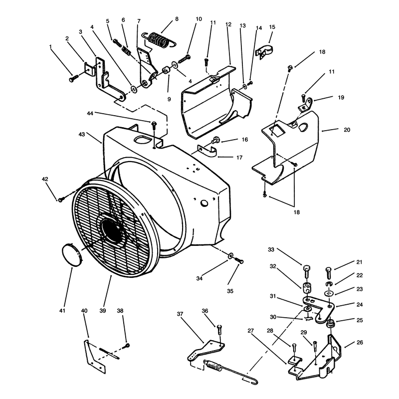 Blower Housing and Governor