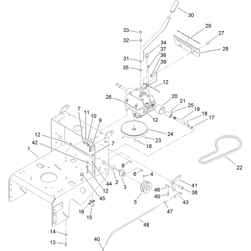 Frame and Transmission Assembly