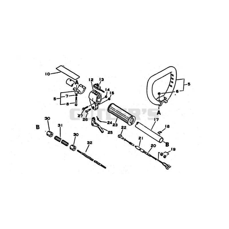 Handle Throttle and Drive Shaft