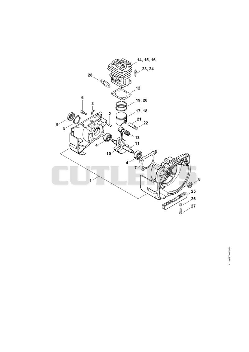 Crankcase, Cylinder