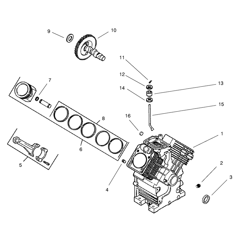 Group 2 Crankcase Model 73471 Only