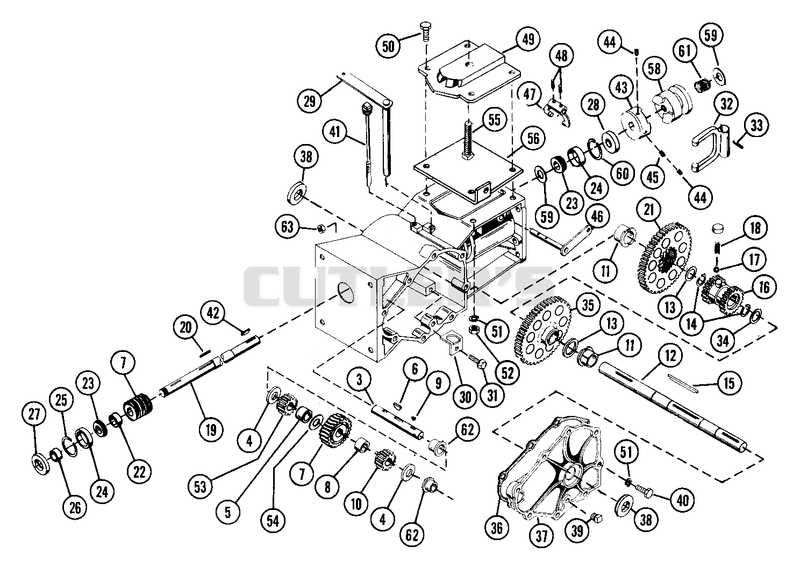 Transmission Assembly (Aluminum Transmission)