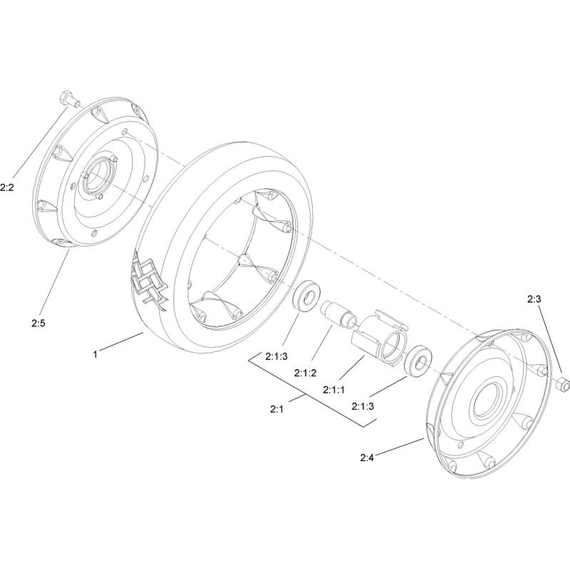 Rear Wheel Assembly No 100-2860