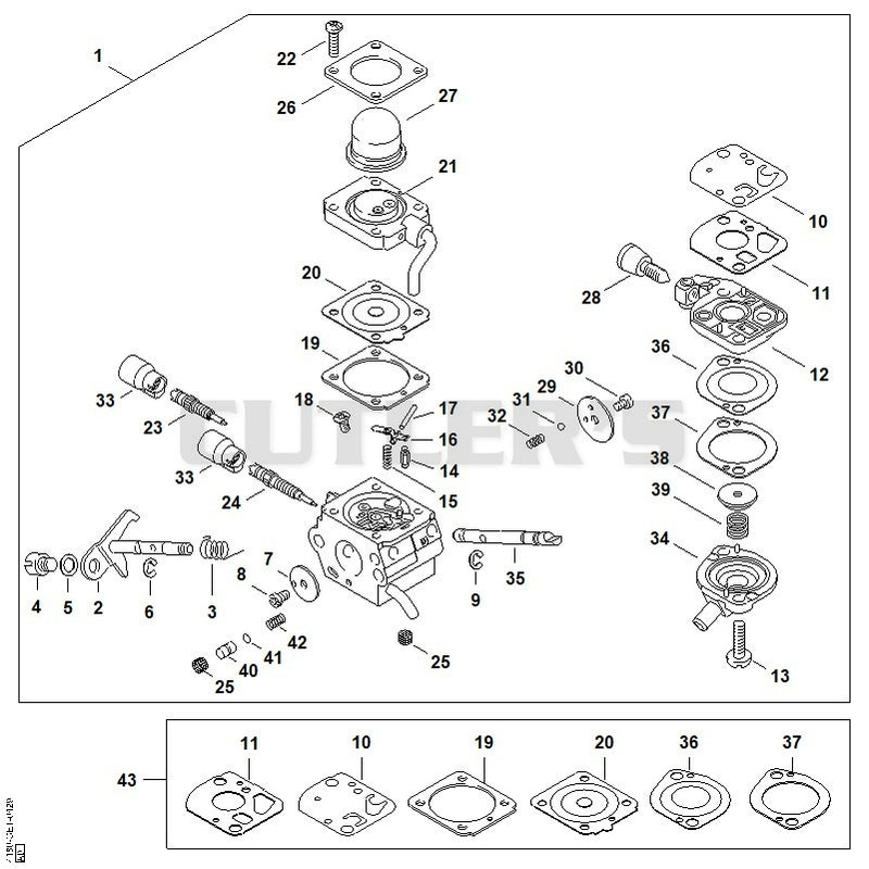 Carburetor C1Q-S98, C1Q-S114 (44.2008)