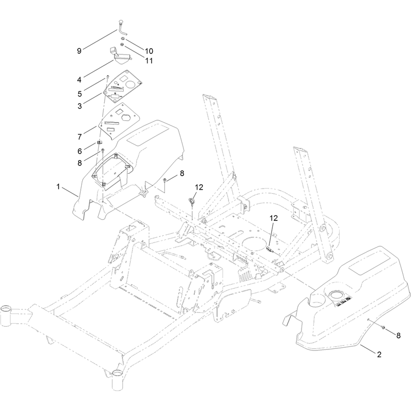 Control Panel and Body Styling Pod Assembly