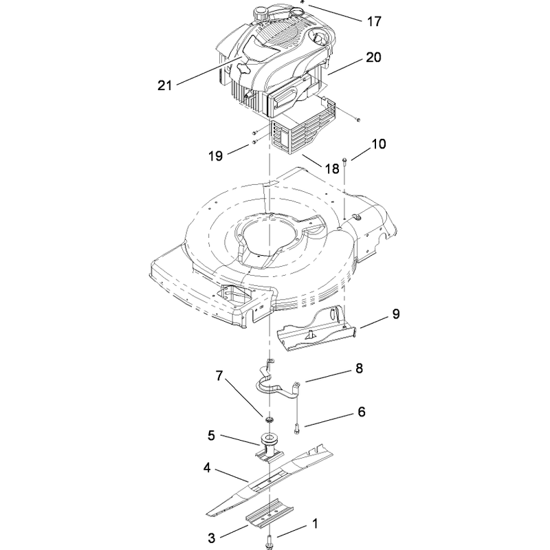 Engine and Blade Assembly