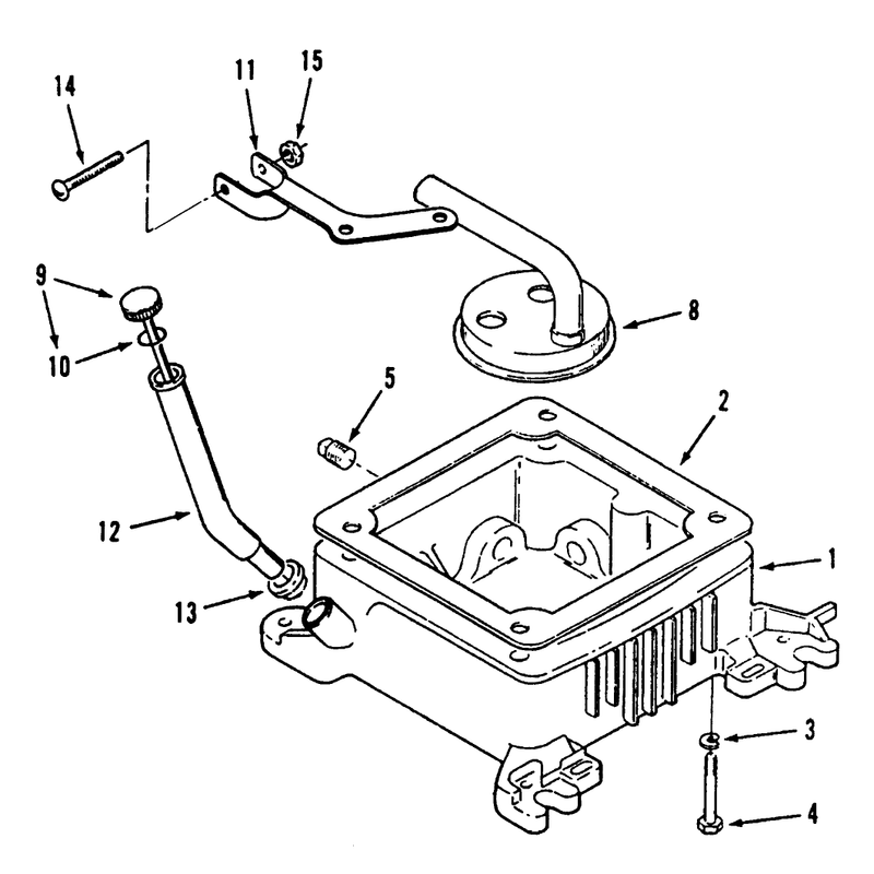 Oil Base and Fill Tube and Bracket