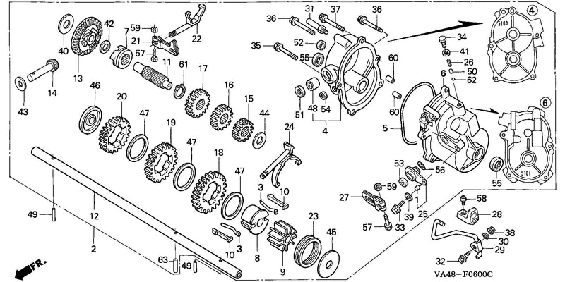TRANSMISSION (HRA215 SXA - TO 6042384)