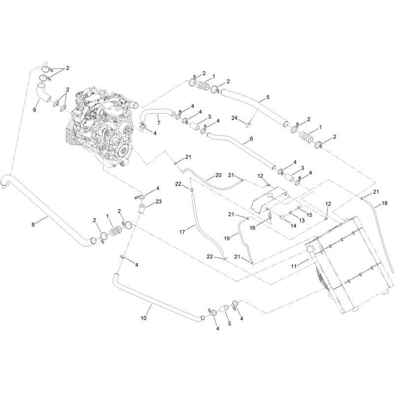 Cooling Package Hose Assembly