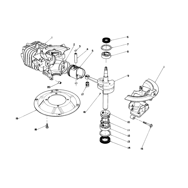 Crankshaft Assembly Engine No 47pg6