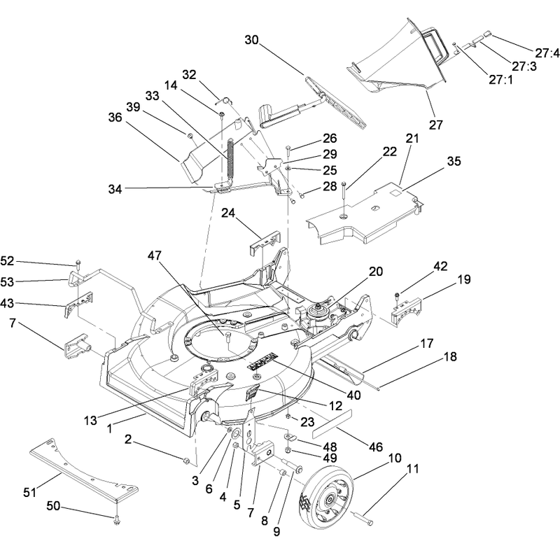 Housing Chute and Wheel Assembly