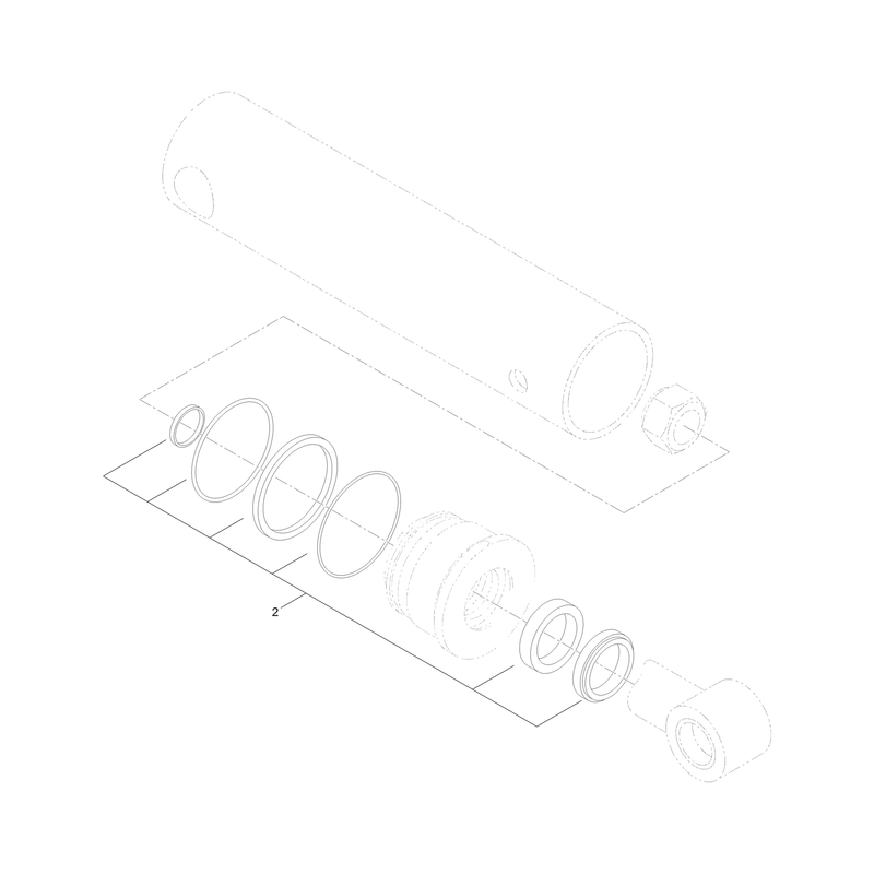 Hydraulic Cylinder Assembly No. AU129434