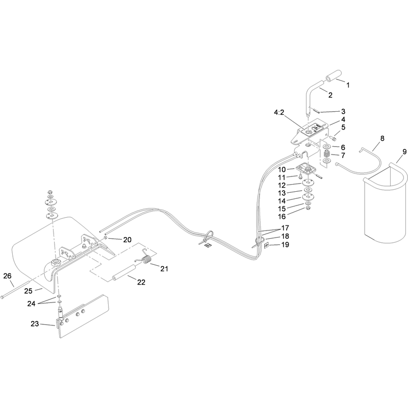 Chute Gate Assembly No 117-8565