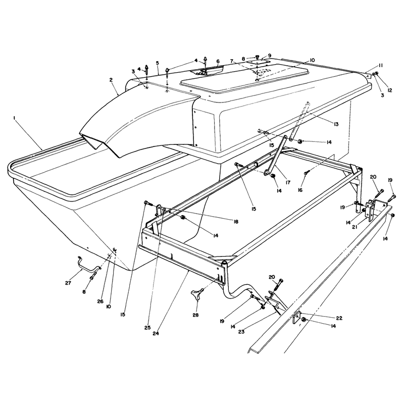Grass Collection System Model No 30576 Optionalcontinued