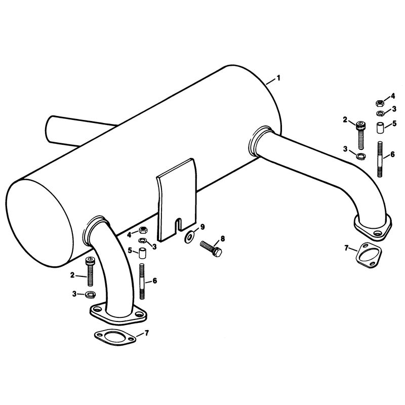 Exhaust Engine Kohler Model No Kt17qs Type No 24324 Continued