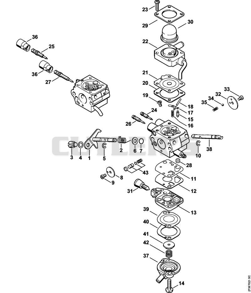Carburetor C1Q-S176, C1Q-S133
