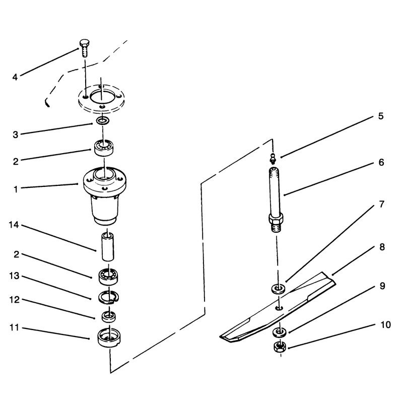 Spindle & Blade Assembly
