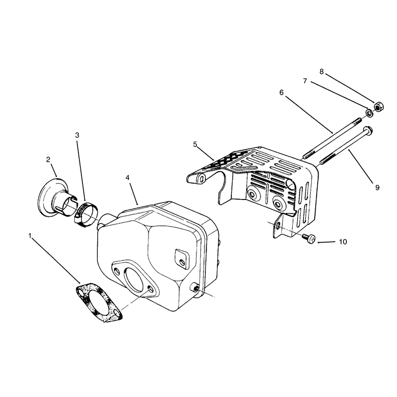 Muffler Assembly Model No 47pr4-7