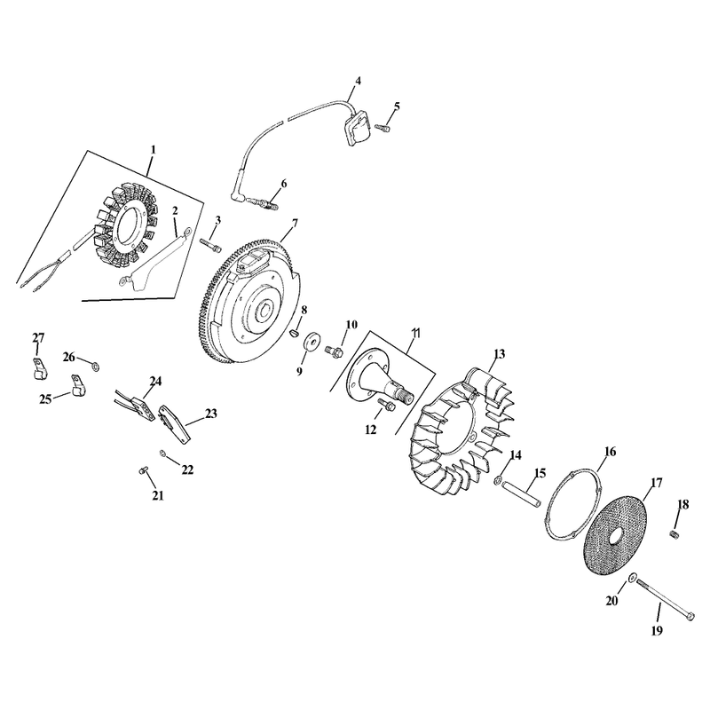 Group 5 IgnitionElectrical Assembly Kohler CH23S-76569