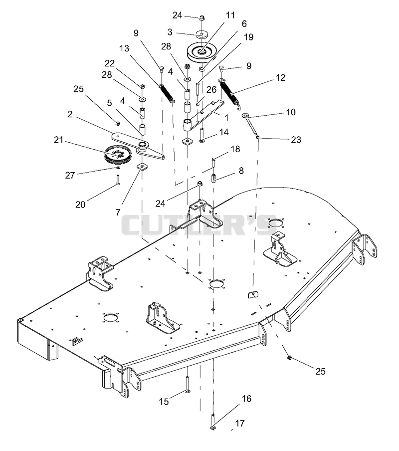72" Belt Idlers