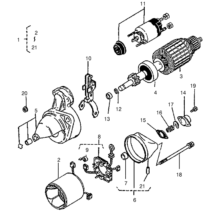 Starter Complete Parts