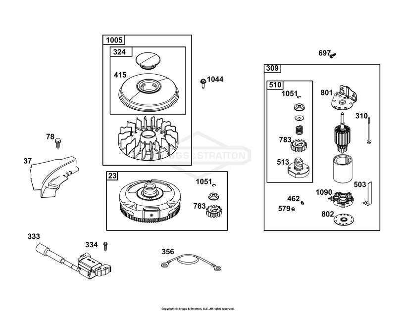 Flywheel, Ignition, and Starter Group