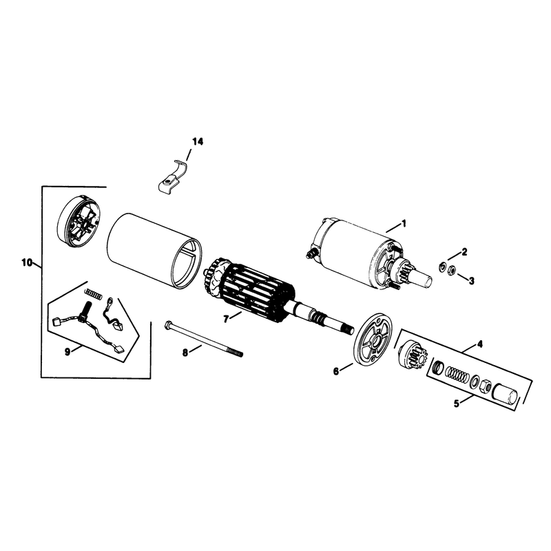 Electric Start Kohler Engine Model No Kt17qs Type No 24324