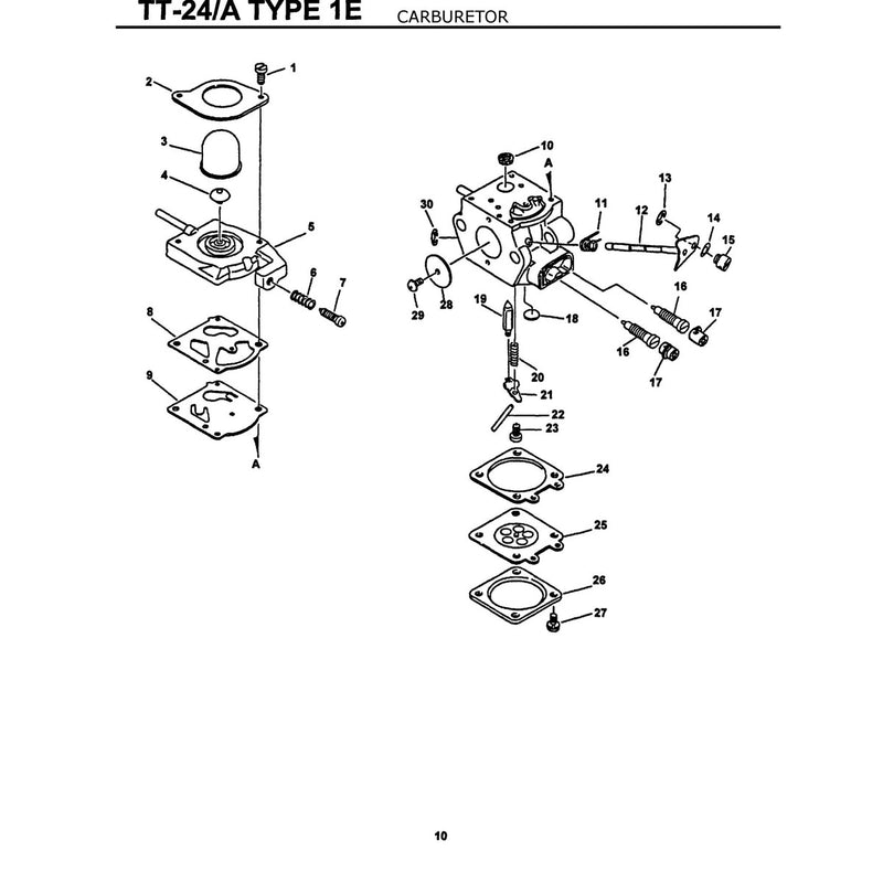 123000 2131 1 Carburetor Wt-424A Includes The Following Items