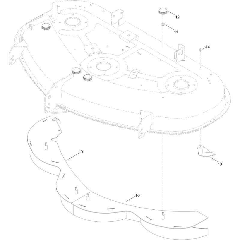 50 Inch Deck Baffle Assembly