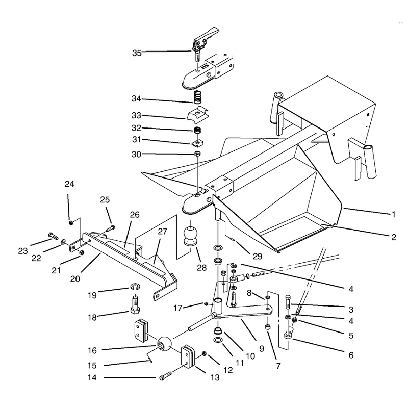 Frame and Hitch Assembly