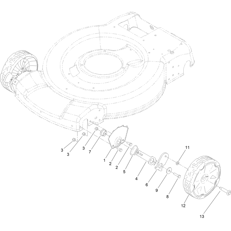 Front Wheel and HOC Assembly